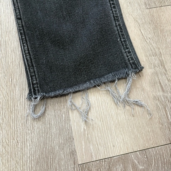 Re/done 80s Slim Straight Washed Black Jeans - Picture 3 of 11